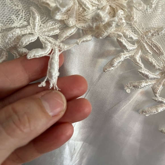 Vintage  Jia's intimate satin slip dress lingerie lace bridal romantic , size S - Picture 5 of 13
